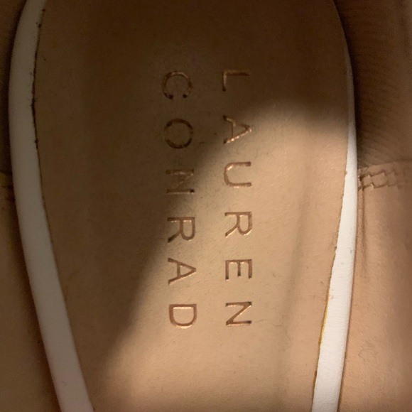 LC Lauren Conrad White Floral Heels - Picture 6 of 6